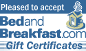 BedandBreakfast.com Gift Certificates welcome